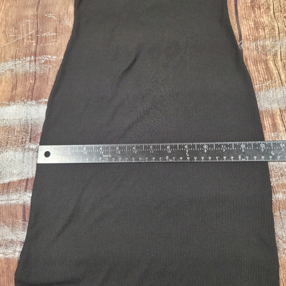 Skims Soft Lounge Ribbed Long Sleeve Dress Women S Black Clean Girl Minimalist - Picture 5 of 12